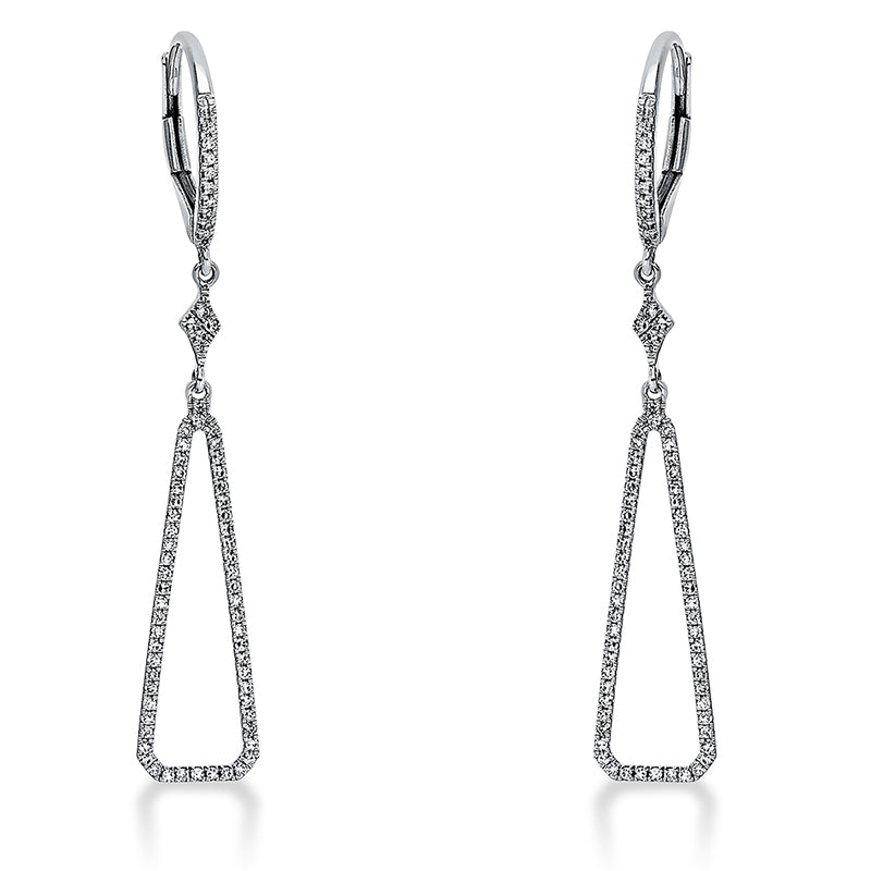 Ohrschmuck 14 kt WG, 142 Dia. 0,31 ct, W-si