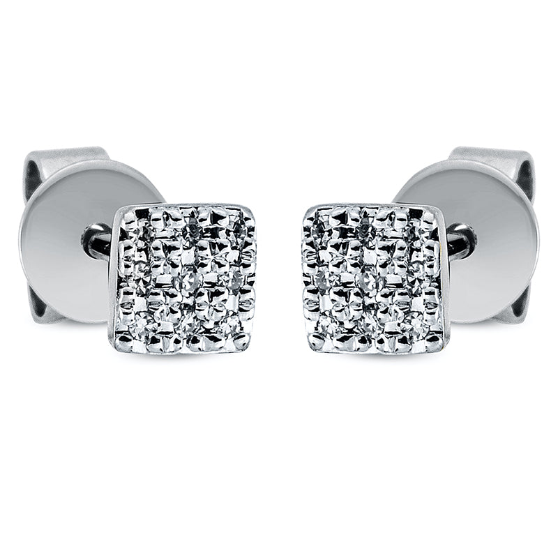 Ohrstecker 18 kt WG, 18 Dia. 0,04 ct, W-pi