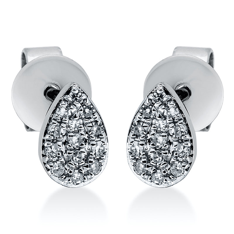 Ohrstecker 18 kt WG, 26 Dia. 0,07 ct, W-pi