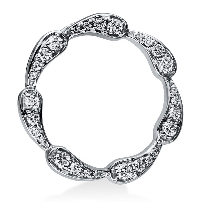 Anhänger 18 kt WG, 28 Brill. 0,25 ct, TW-si
