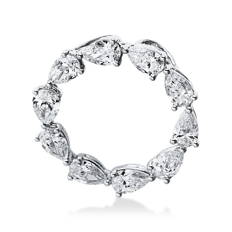 Anhänger 18 kt WG, 10 Tropfen 1,16 ct, TW-vsi