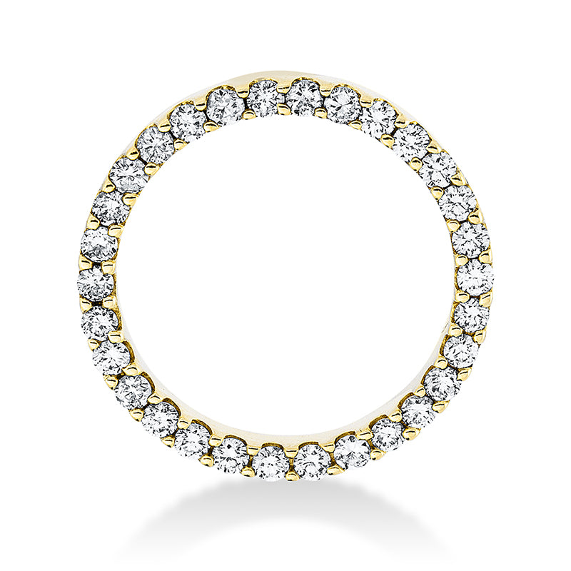 Anhänger 18 kt GG, 30 Brill. 0,44 ct, TW-si