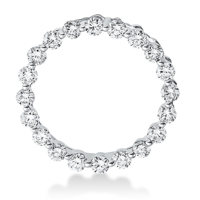 Anhänger 18 kt WG, 20 Brill. 0,83 ct, W-si