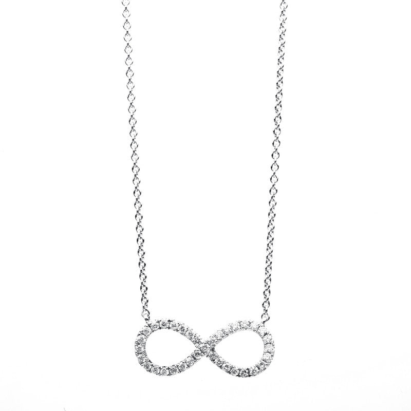 Collier 18 kt WG, 35 Brill. 0,24 ct, TW-si