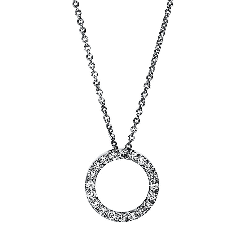 Collier 18 kt WG, 20 Brill. 0,17 ct, W-si
