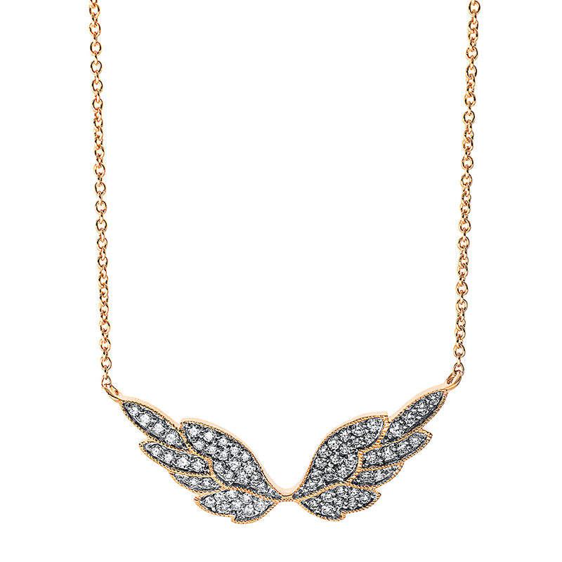 Collier 18 kt RG, 66 Brill. 0,37 ct, TW-si
