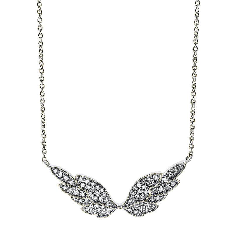 Collier 18 kt WG, 66 Brill. 0,37 ct, TW-si