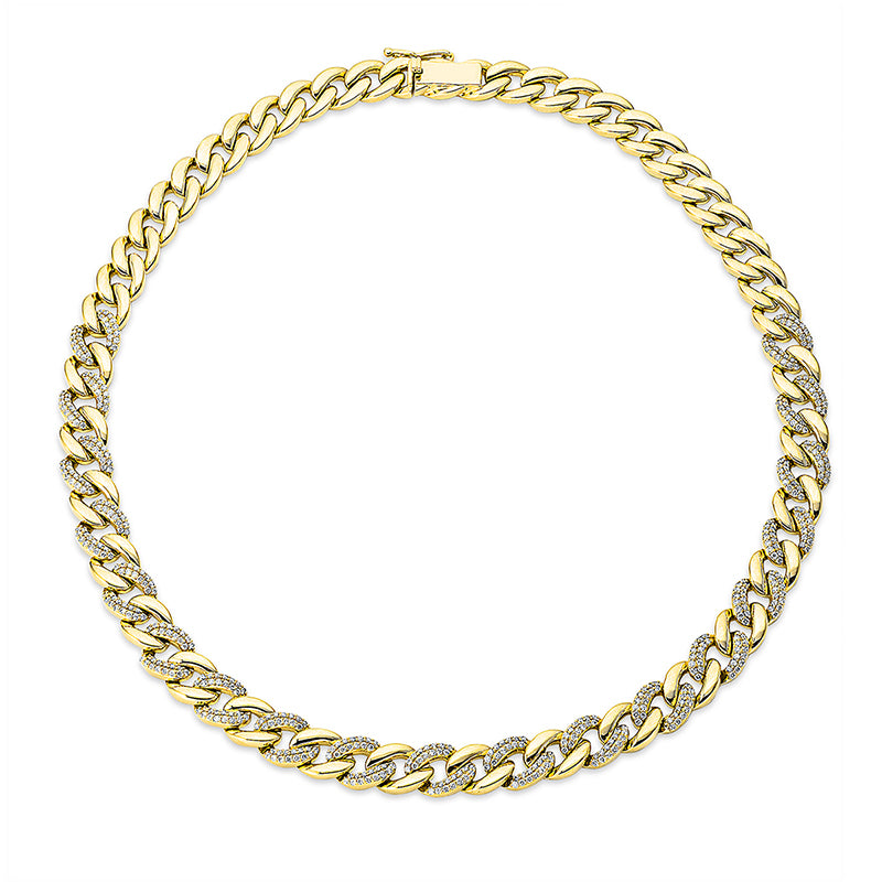 Collier 18 kt GG, 532 Brill. 3,03 ct, TW-si