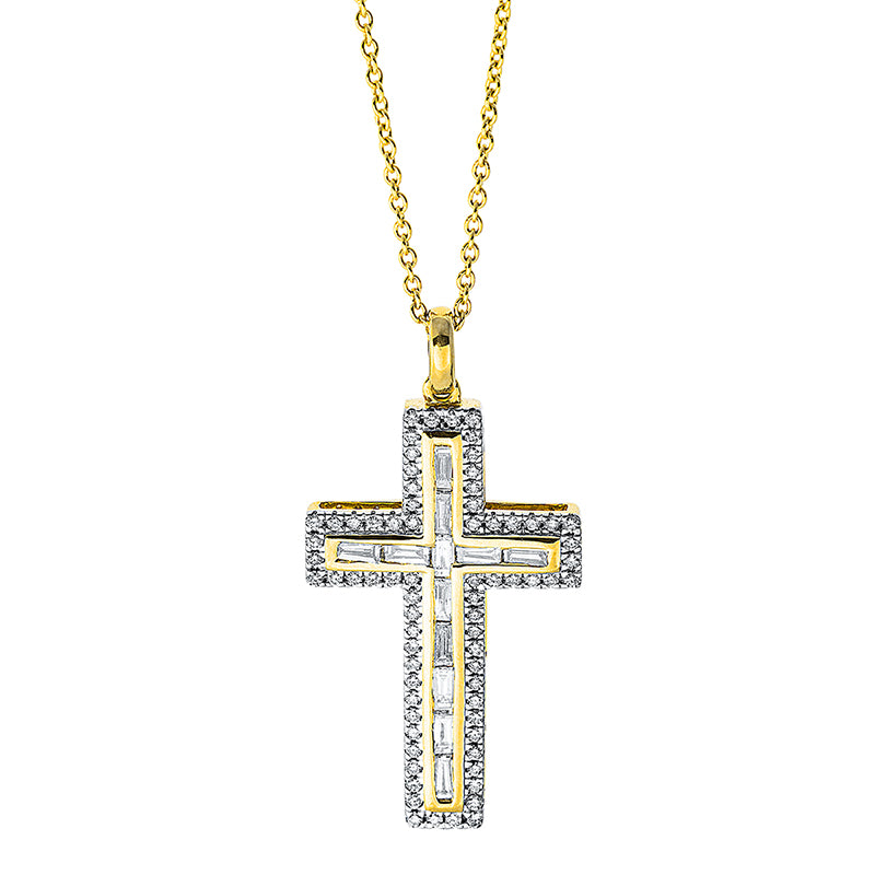 Collier 18 kt GG, 84 Brill. 0,43 ct, TW-si