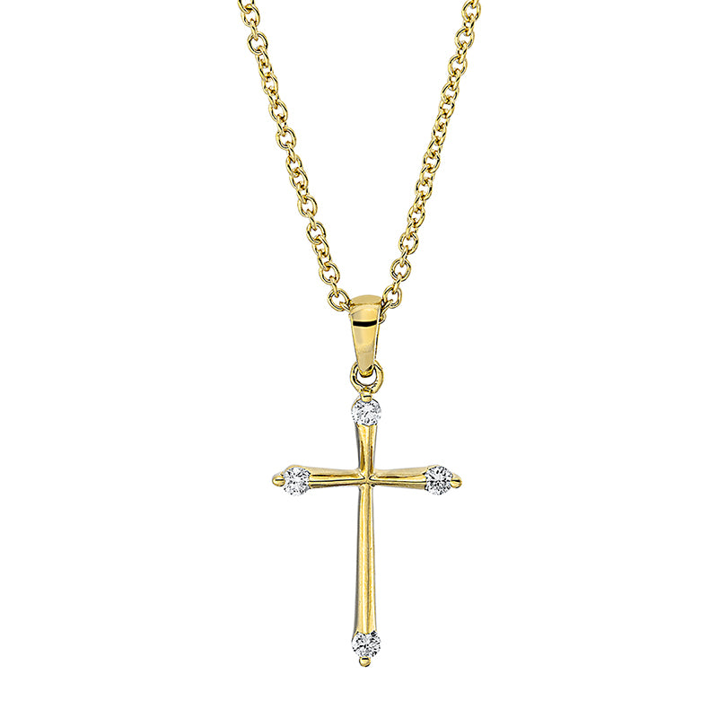 Collier 18 kt GG, mit ZÖ 40 cm, 4 Brill. 0,09 ct, TW-si