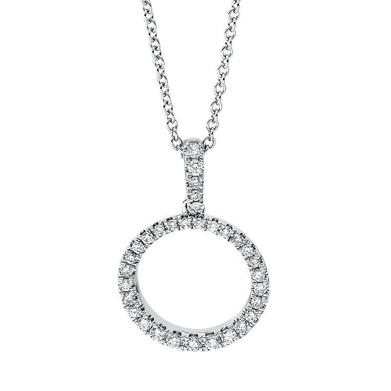 Collier 18 kt WG, mit ZÖ 42 cm, 32 Brill. 0,27 ct, TW-si