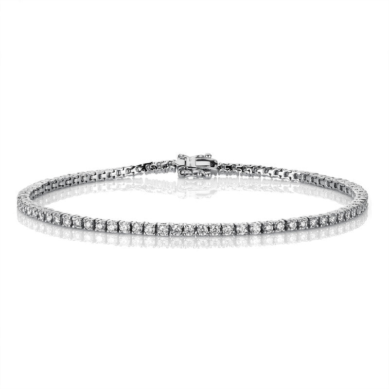 Armband 18 kt WG, 81 Brill. 2,02 ct, TW-si