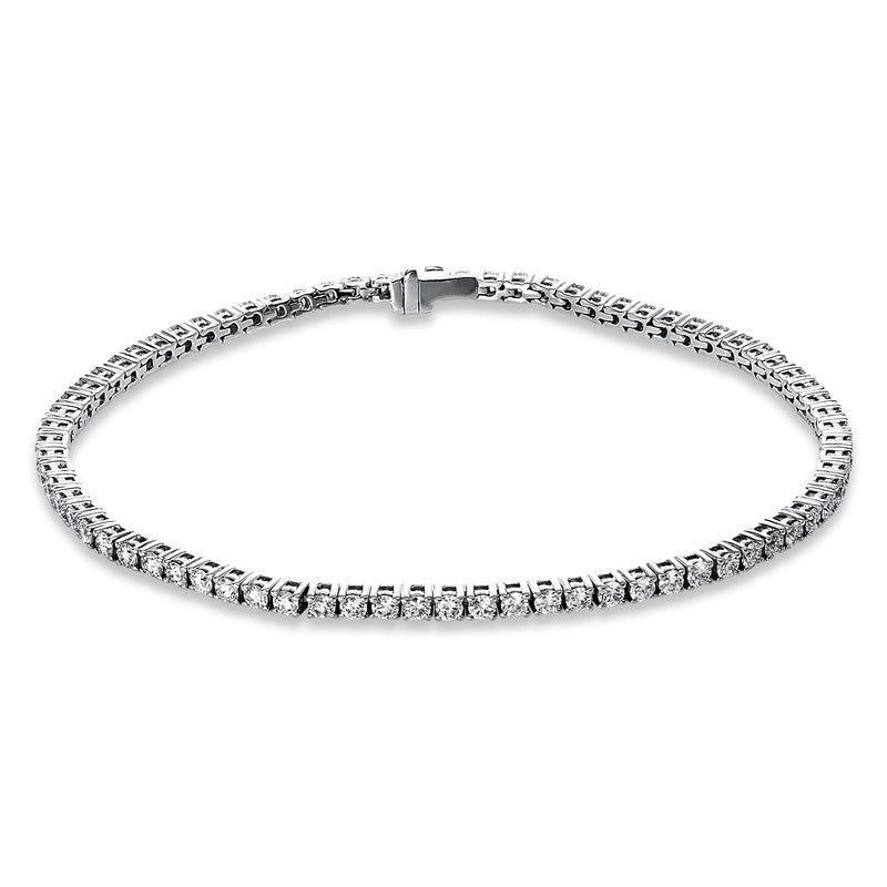 Armband 18 kt WG, 74 Brill. 3,00 ct, TW-si