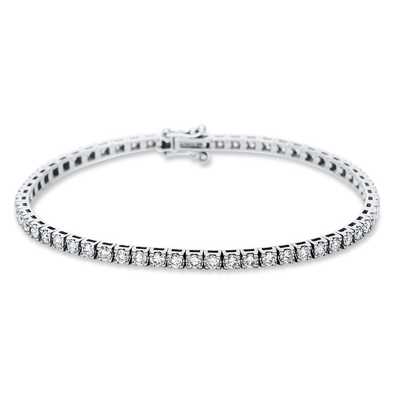 Armband 18 kt WG, 58 Brill. 3,00 ct, TW-si