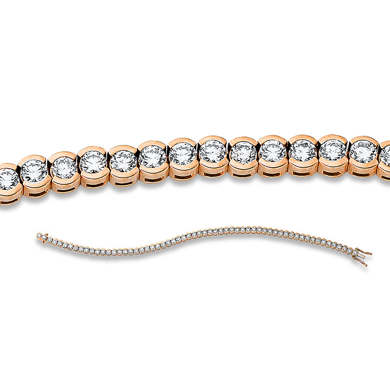 Armband 18 kt RG+WG, 60 Brill. 3,87 ct, TW-si