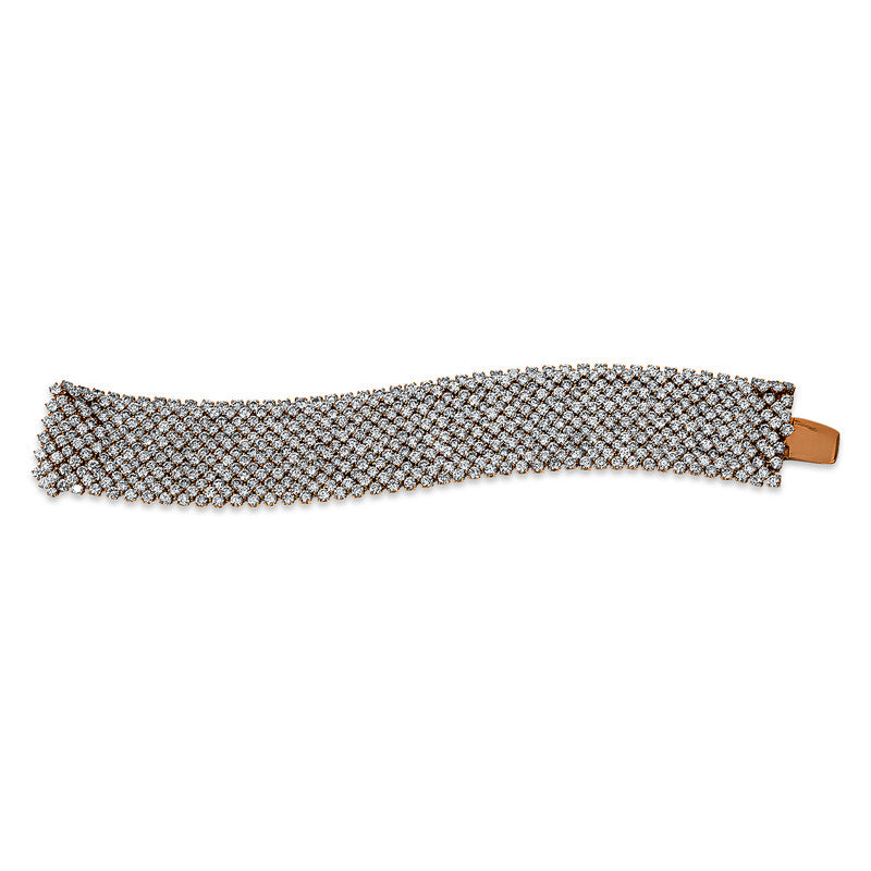 Armband 18 kt RG, 586 Brill. 52,73 ct, TW-vsi/si