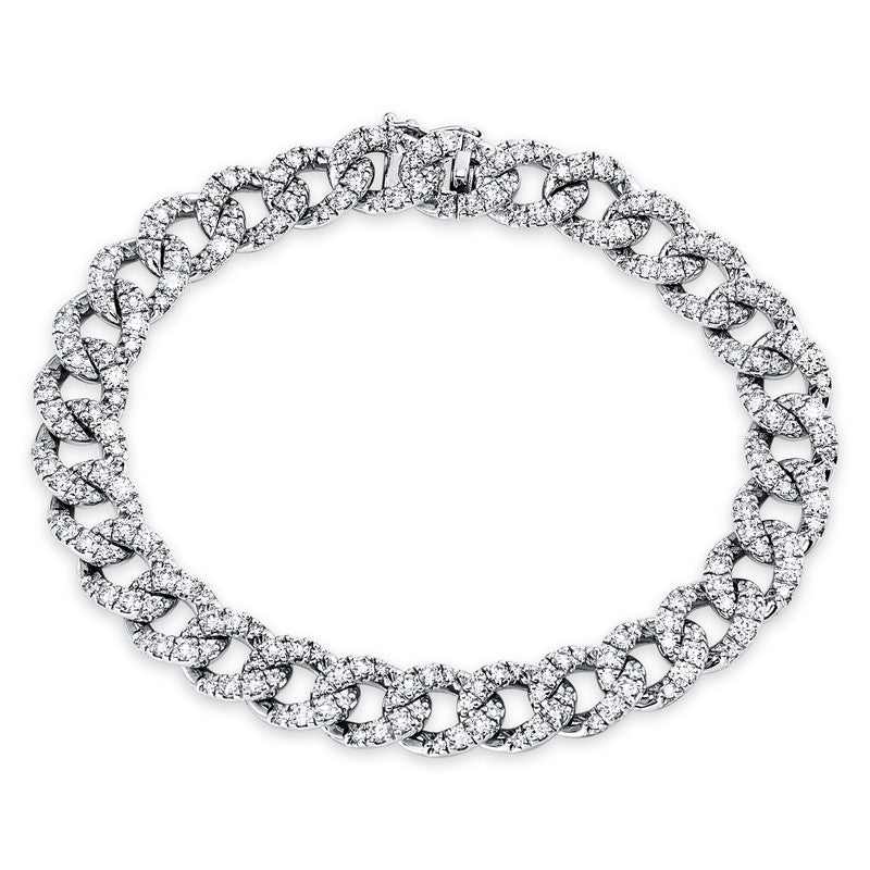 Armband 18 kt WG, 116 Brill. 1,16 ct, TW-si, 116 Brill. 3,27 ct, TW-si