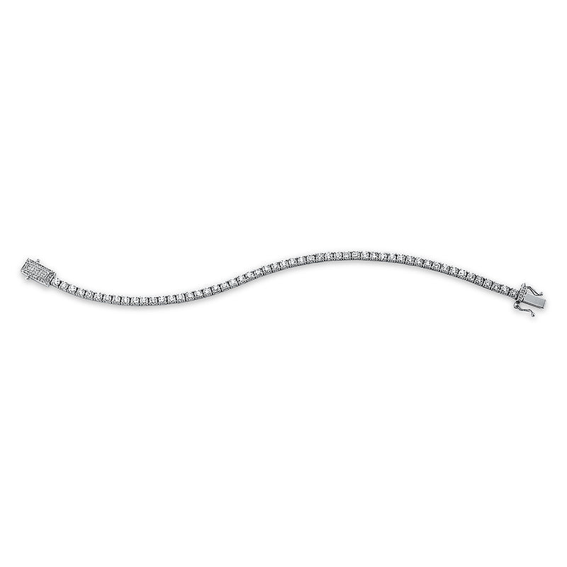 Armband 18 kt WG, 53 Brill. 5,32 ct, TW-vs1, 41 Brill. 0,11 ct, TW-vs1