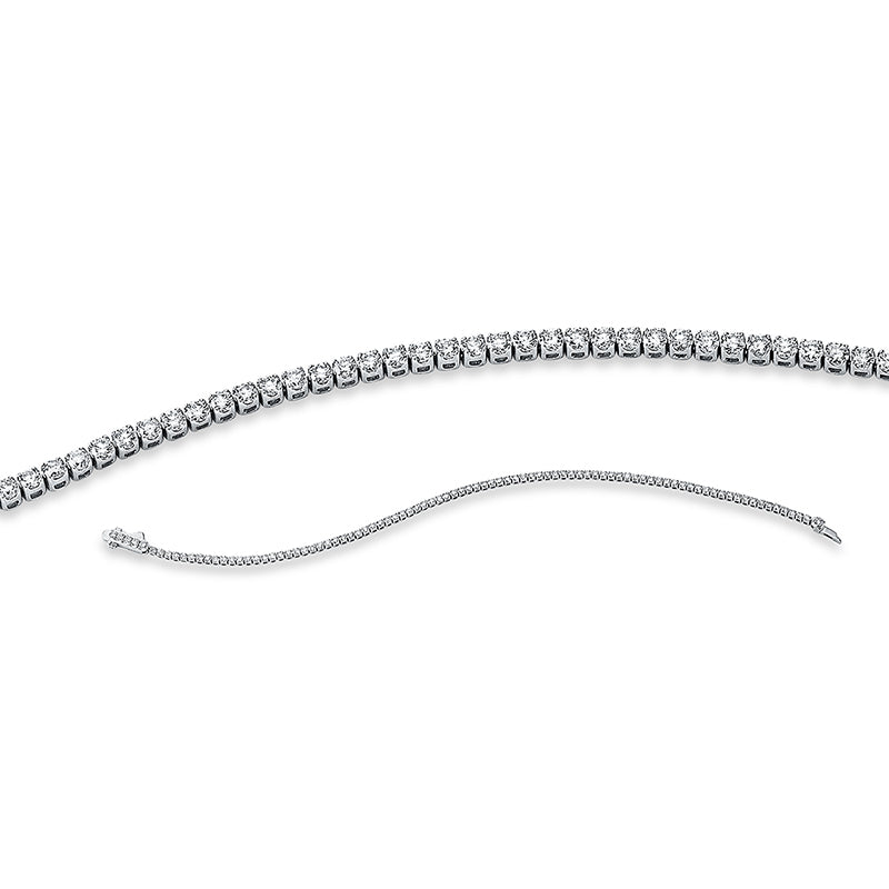 Armband 18 kt WG, 91 Brill. 2,00 ct, TW-si