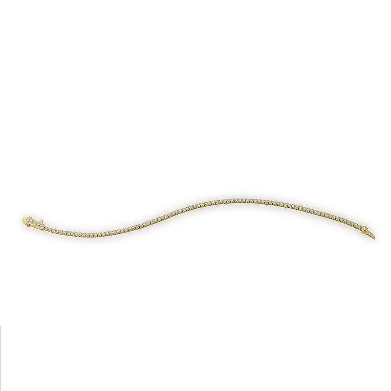 Armband 18 kt GG, 91 Brill. 2,05 ct, TW-si