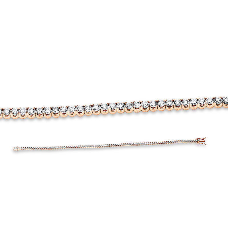 Armband 18 kt RG, 91 Brill. 2,05 ct, TW-si