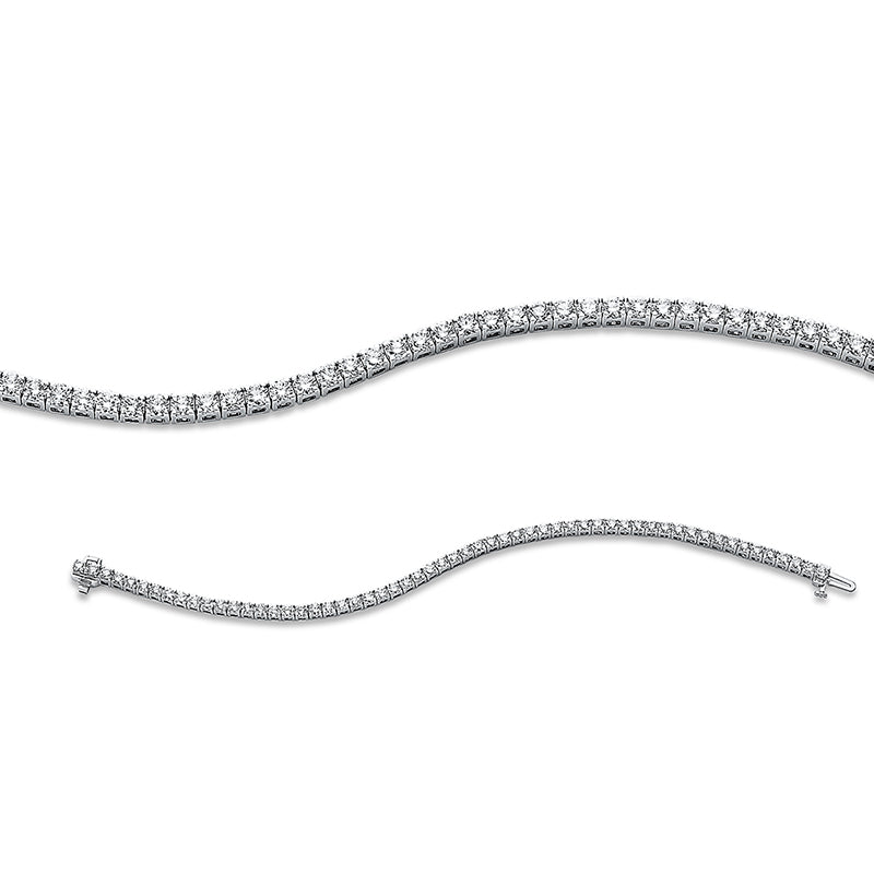 Armband 18 kt WG, 58 Brill. 5,25 ct, TW-si