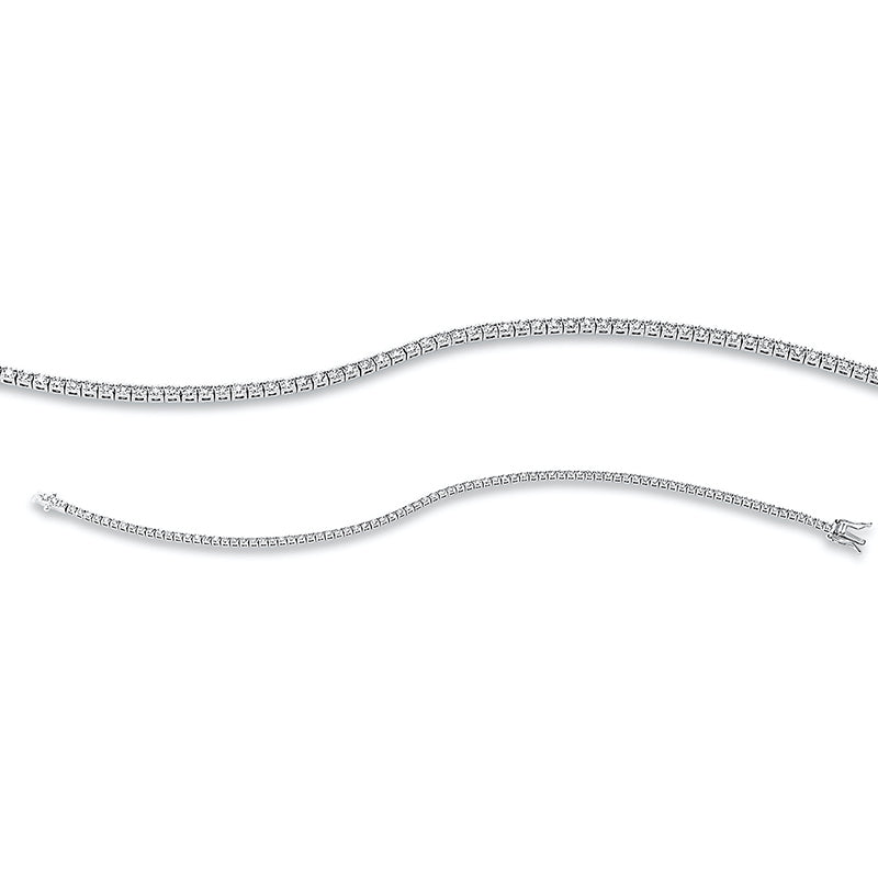 Armband 18 kt WG, 87 Brill. 1,26 ct, TW-si