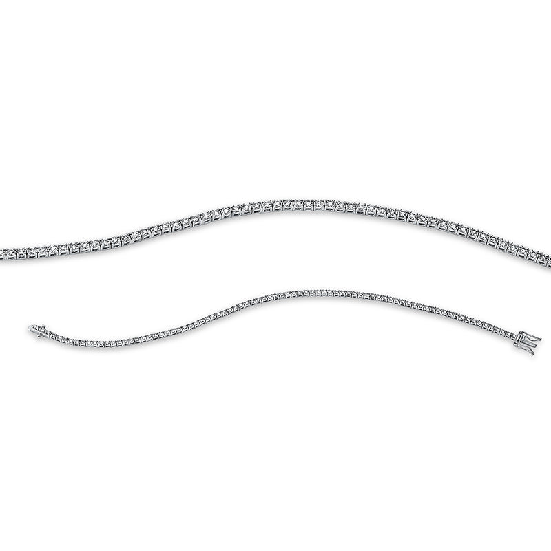 Armband 18 kt WG, 82 Brill. 1,42 ct, TW-si