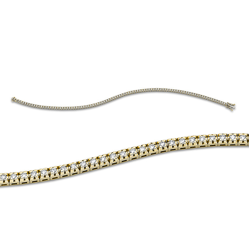 Armband 18 kt GG, 86 Brill. 0,90 ct, TW-si