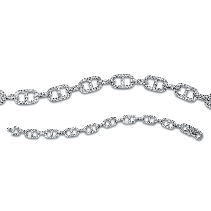 Armband 18 kt WG, 315 Brill. 3,18 ct, W-si