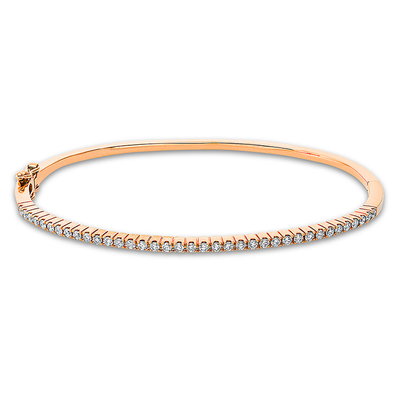 Armreif 18 kt RG, 37 Brill. 0,50 ct, TW-si