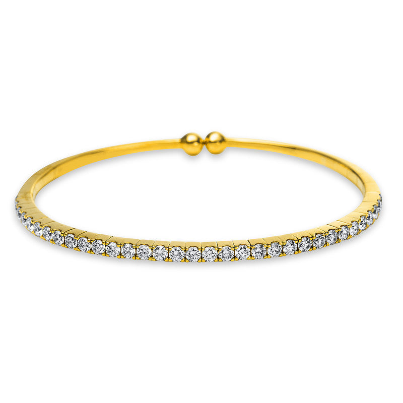 Armreif 18 kt GG, 33 Brill. 2,13 ct, TW-vsi
