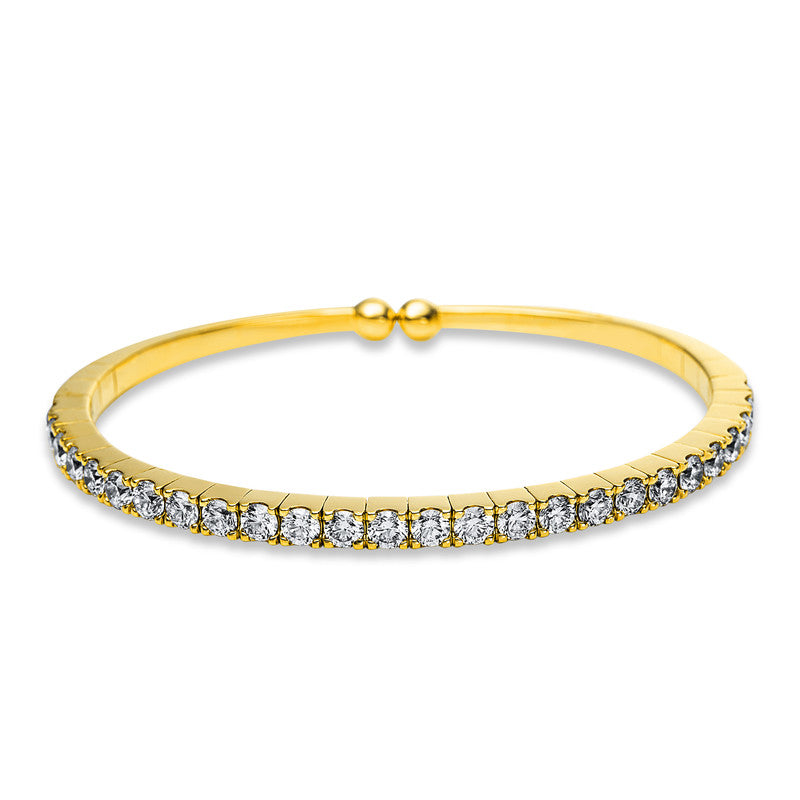 Armreif 18 kt GG, 26 Brill. 3,89 ct, TW-vsi