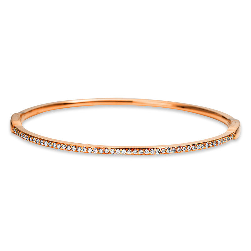 Armreif 18 kt RG, 51 Brill. 0,44 ct, TW-si