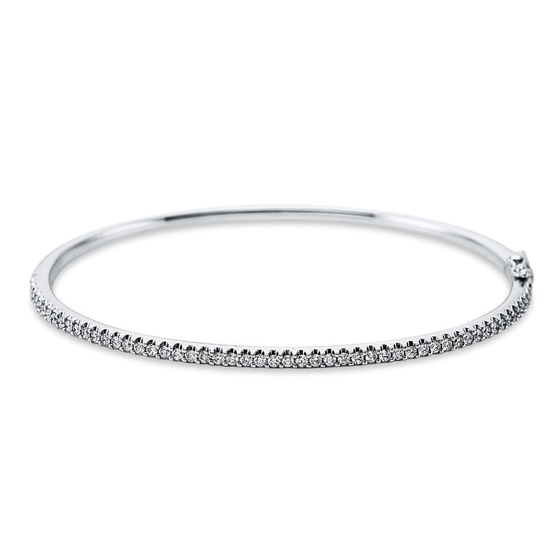 Armreif 18 kt WG, 55 Brill. 0,72 ct, TW-vsi
