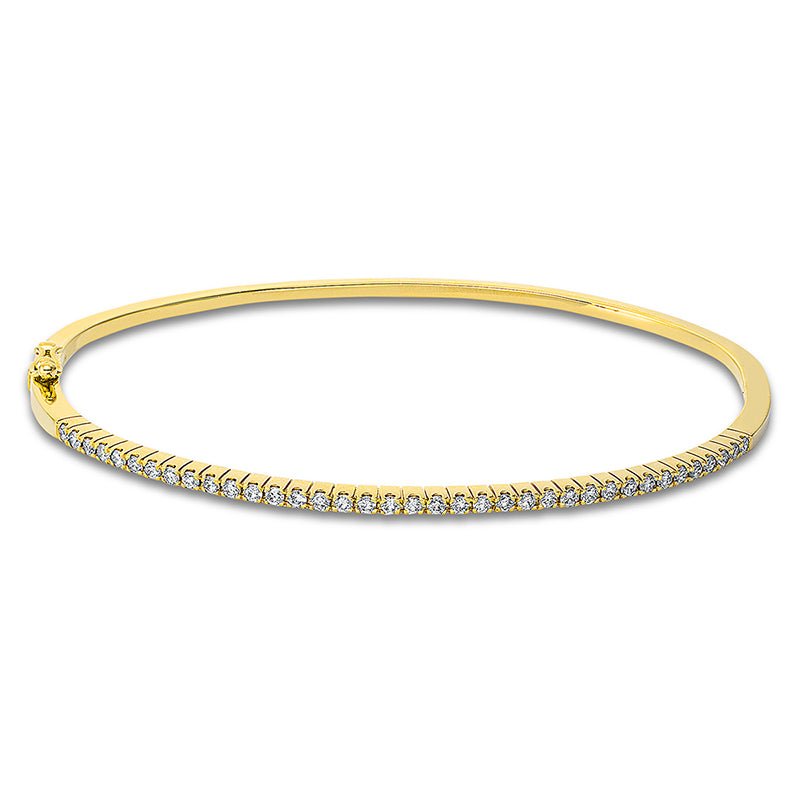 Armreif 18 kt GG, 37 Brill. 0,49 ct, TW-si