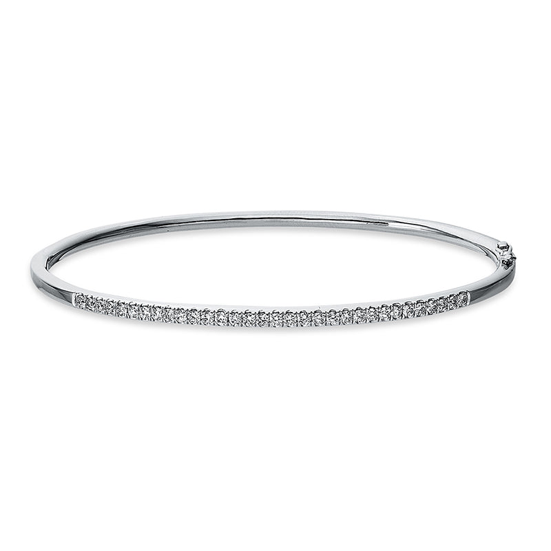Armreif 18 kt WG, 32 Brill. 0,58 ct, TW-si