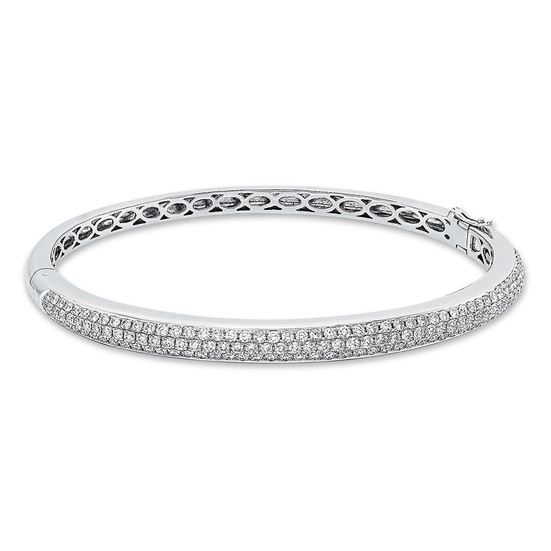 Armreif 18 kt WG, 163 Brill. 1,98 ct, TW-vsi