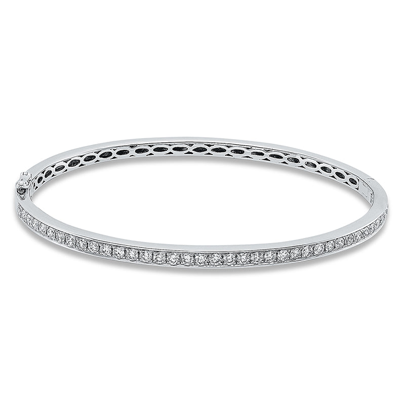 Armreif 18 kt WG, 40 Brill. 1,39 ct, TW-vsi