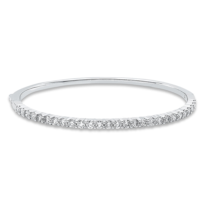Armreif 18 kt WG, 27 Brill. 1,80 ct, TW-si