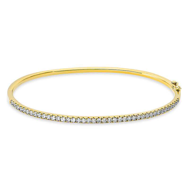 Armreif 18 kt GG, 43 Brill. 0,80 ct, TW-si