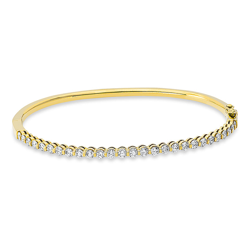 Armreif 18 kt GG, 27 Brill. 1,31 ct, TW-si