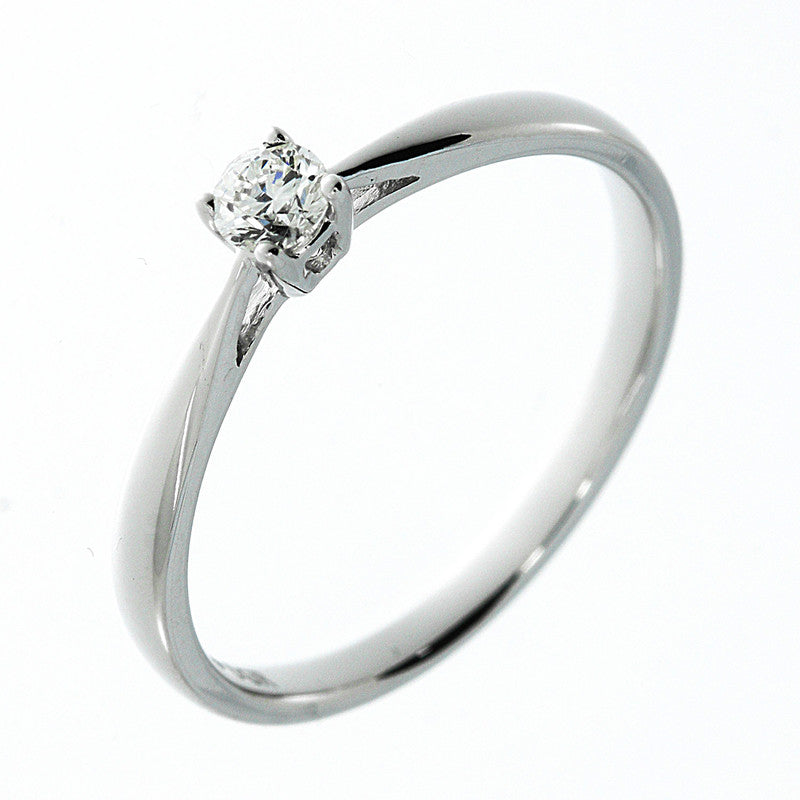 Ring 18 kt WG, 1 Brill. 0,16 ct, TW-si