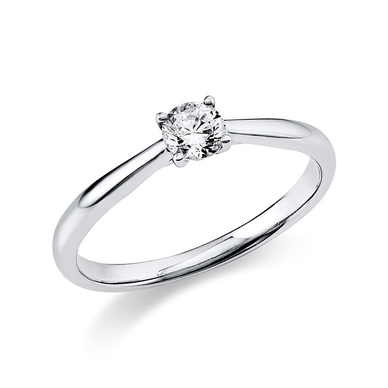 Ring 18 kt WG, 1 Brill. 0,25 ct, TW-si