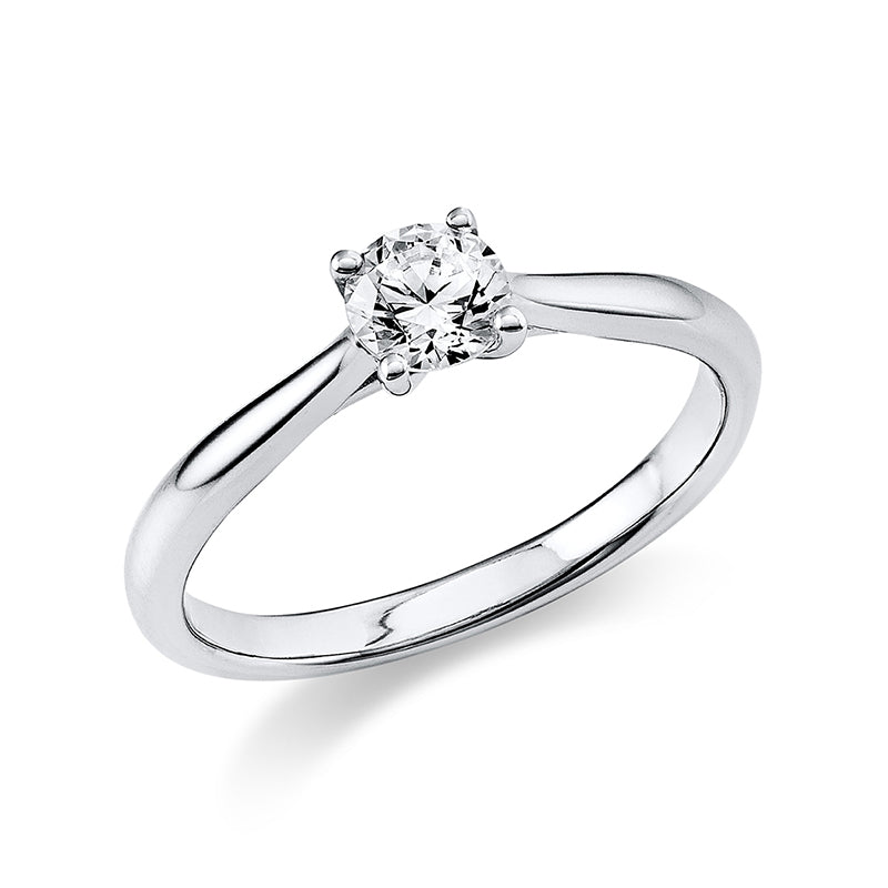 Ring 18 kt WG, GIA2444317913, 1 Brill. 0,40 ct, TW-si