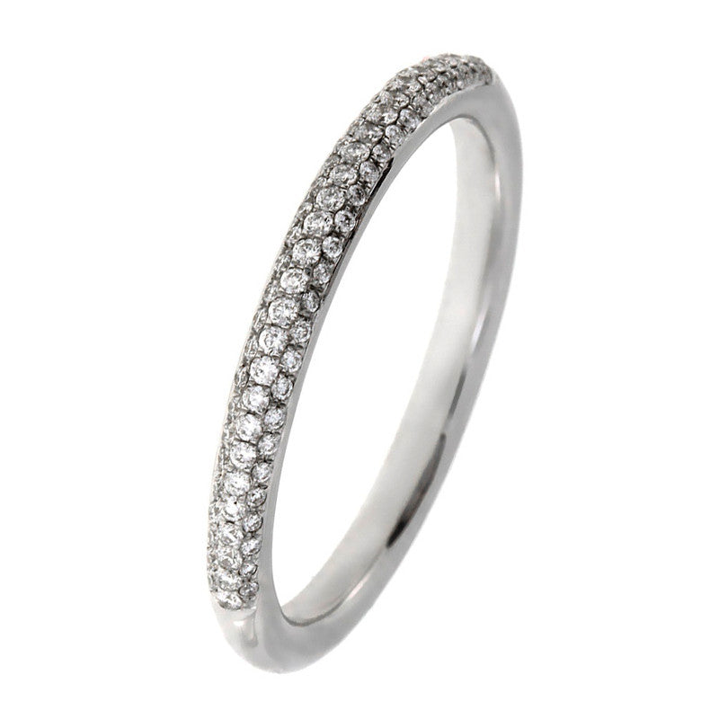 Ring 14 kt WG, 82 Brill. 0,24 ct, TW-si
