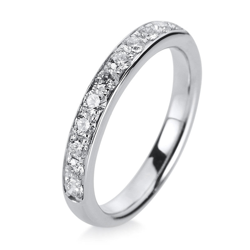 Ring 14 kt WG, 11 Brill. 0,50 ct, TW-si