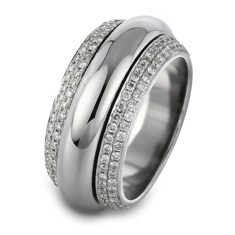 Ring 18 kt WG, 204 Brill. 1,48 ct, TW-vsi/si