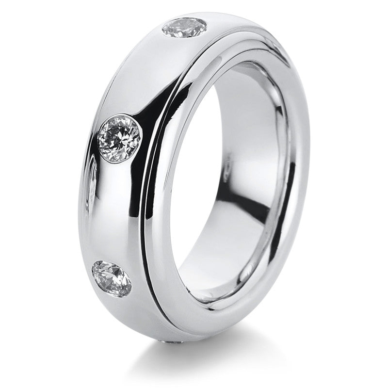 Ring 18 kt WG, 7 Brill. 1,58 ct, TW-vsi/si