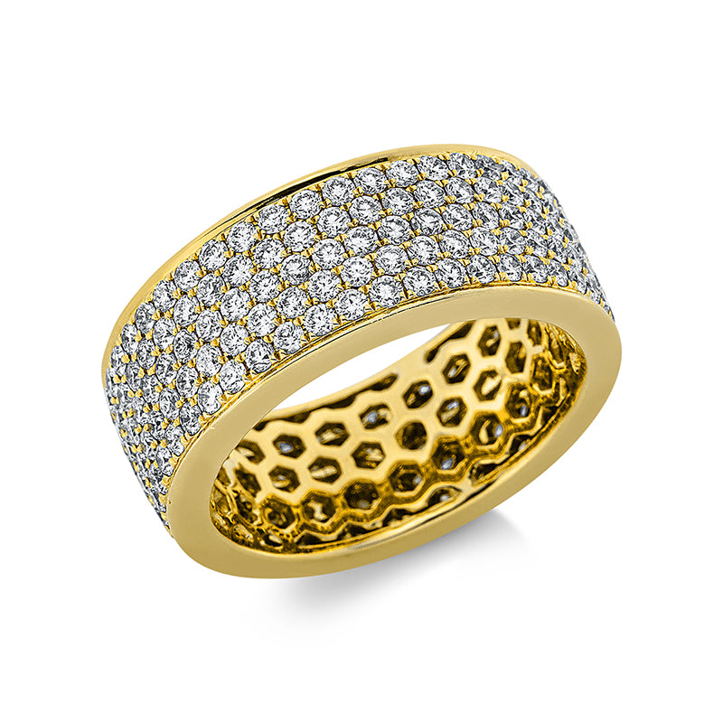 Ring 18 kt GG, 220 Brill. 2,57 ct, TW-si